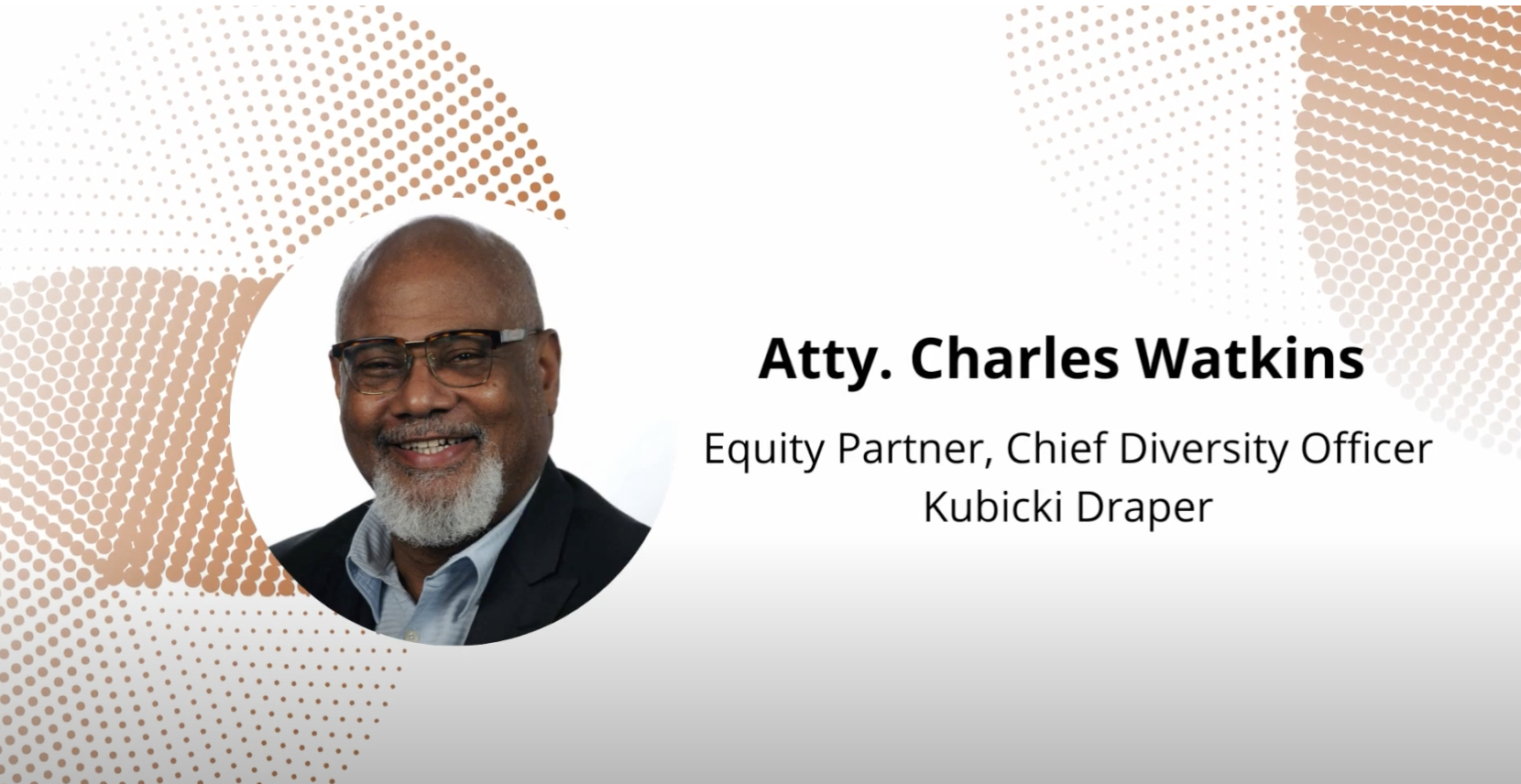 Charles Watkins, Chief DEI Officer And Equity Partner At Kubicki Draper