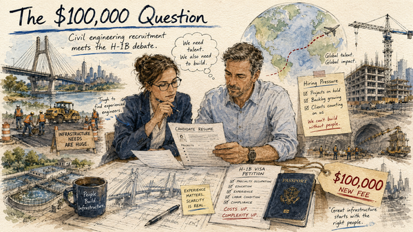 The $100,000 Question: Civil Engineering Recruitment Meets the H-1B Debate